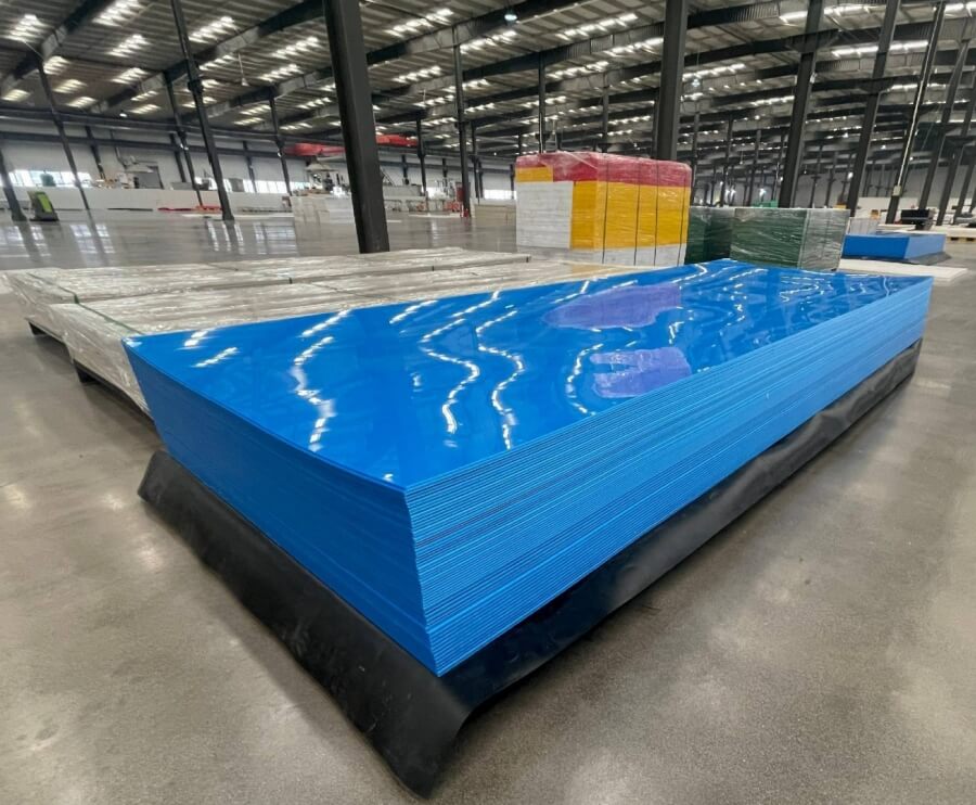 Blue HDPE sheet large size 1x3 meters