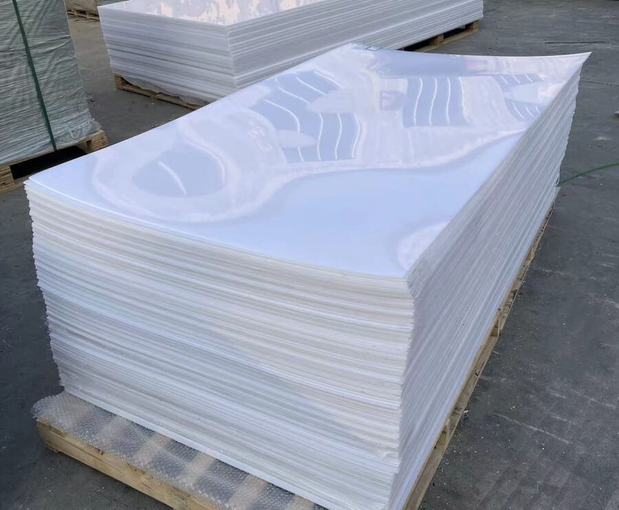 White HDPE sheet plastic board
