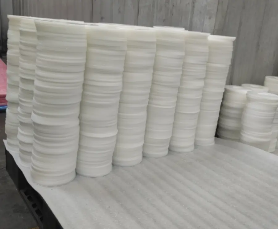 UHMWPE plastic gasket with excellent wear resistance.
