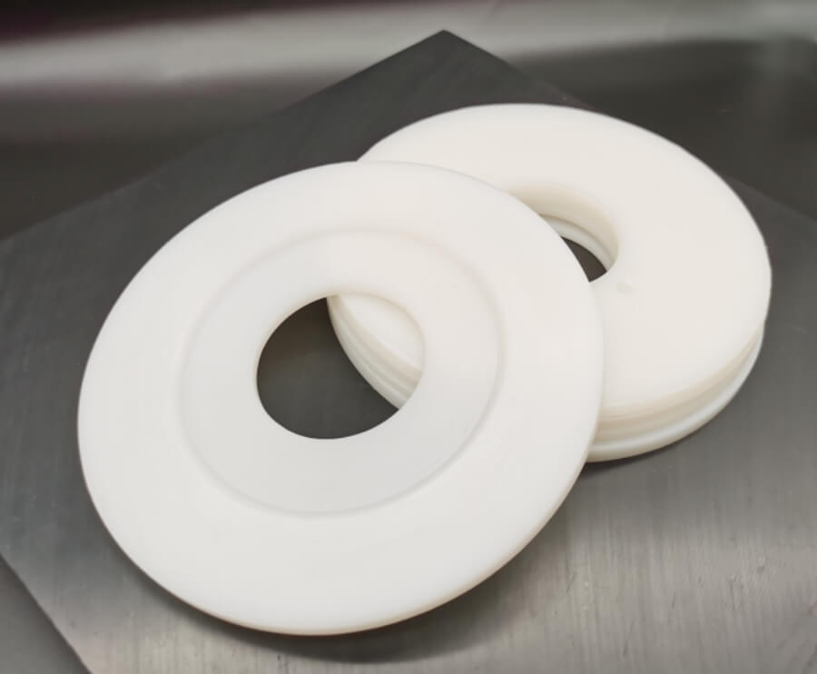White plastic gasket