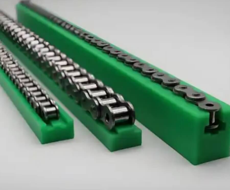 Standard UHMW Chain Guides in wear-resistant design