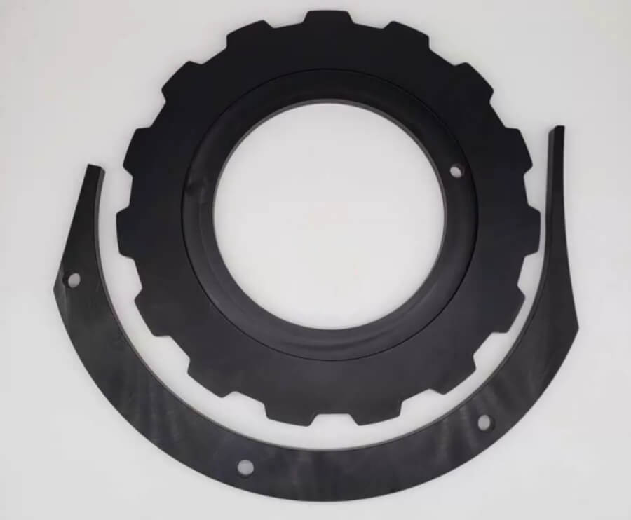 High-strength UHMW sprockets for conveyor systems